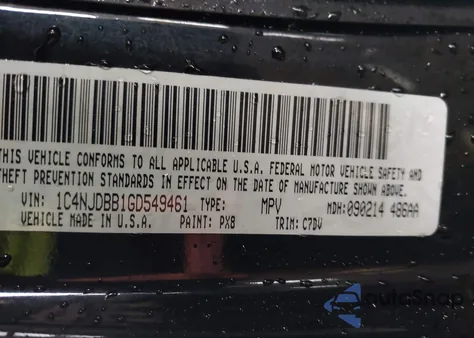 2016 Jeep Compass Sport from USA, damaged, VIN 1C4NJDBB1GD549461